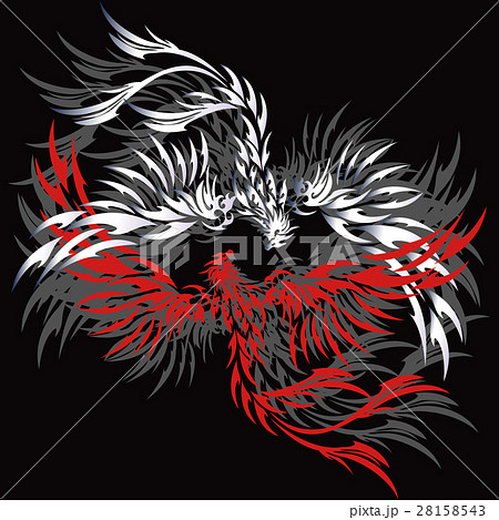 Tribal Phoenix Phoenix Stock Illustration
