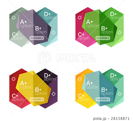 Geometric option infographic templates 28158871