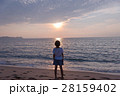 夕陽と海と少女 28159402