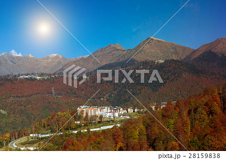 Autumn mountain landscape, Krasnaya Polyana, Sochi Autumn mountain landscape, Krasnaya Polyana, Sochi 28159838