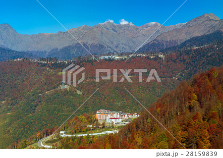 Autumn mountain landscape, Krasnaya Polyana, Sochi Autumn mountain landscape, Krasnaya Polyana, Sochi 28159839
