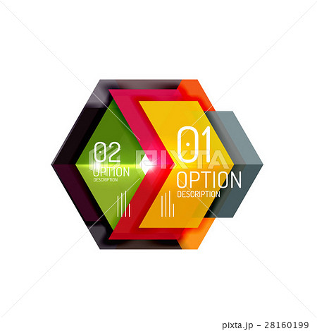 Vector geometric infographic template Vector geometric infographic template 28160199