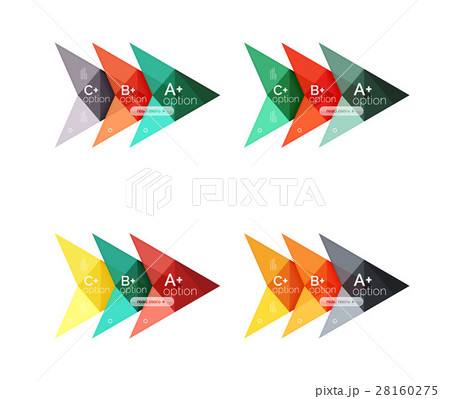 Colorful vector option banner arrow templates Colorful vector option banner arrow templates 28160275