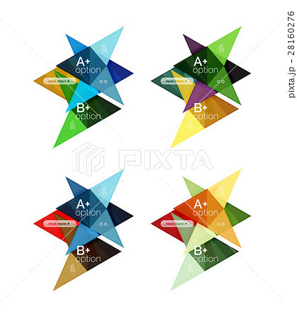Colorful vector option banner arrow templates Colorful vector option banner arrow templates 28160276
