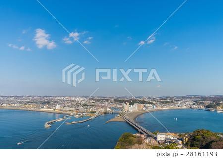 Arial view  of Enoshima city 28161193