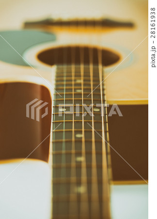 Acoustic guitar bridge and strings Acoustic guitar bridge and strings 28161938