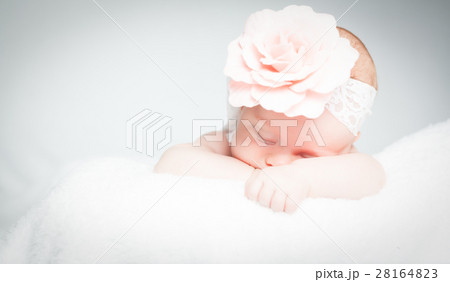 Sleepy newborn baby. Sleepy newborn baby. 28164823