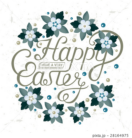 Lettering for Greeting Cards Happy Easter 28164975