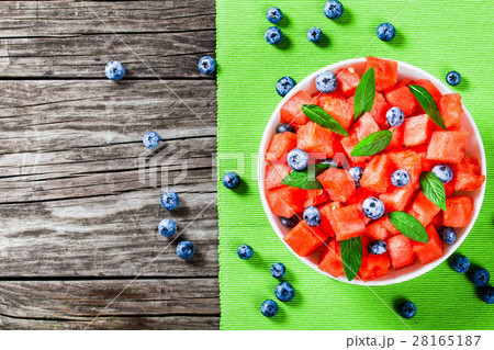 salad of diced watermelon 28165187