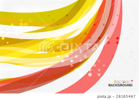 Colorful flowing wave abstract backgroundのイラスト素材 PIXTA