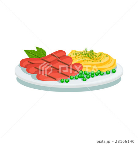 Sausages And Mashed Potato, Oktoberfest Grill Food 28166140