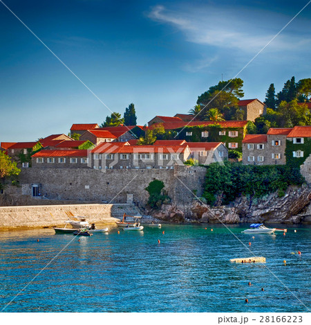 famous island-hotel Sveti Stefan, Montenegro 28166223