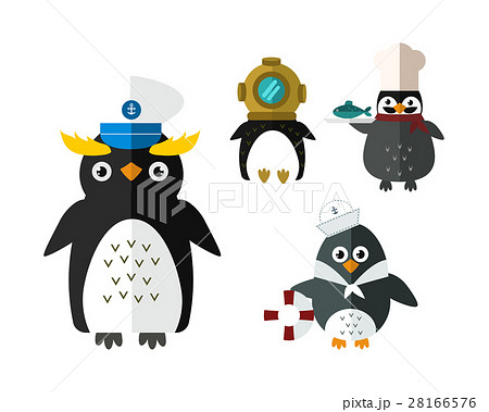 Penguin vector animal character illustration. 28166576