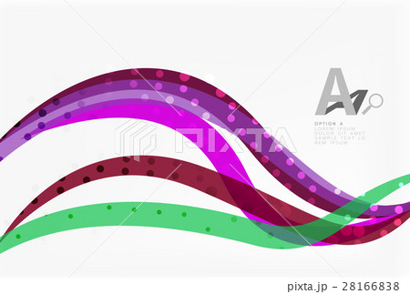 Vector dotted curve waves 28166838