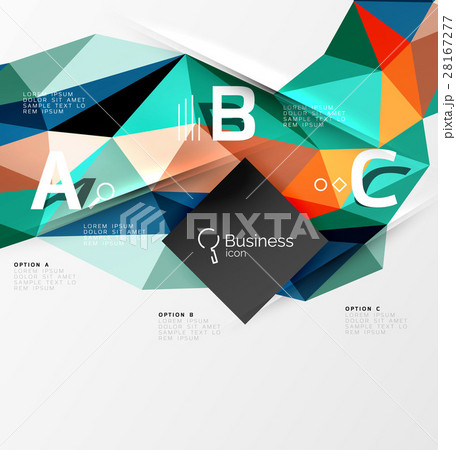 Low poly polygonal triangle abstract background 28167277