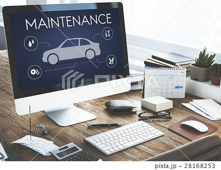 Automobile Vehicle Car Mechanic Maintenance Concept Automobile Vehicle Car Mechanic Maintenance Concept 28168253