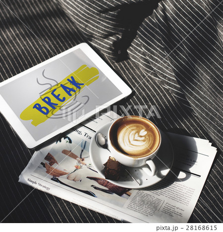 Coffee Break Relaxation Cessation Relief Concept Coffee Break Relaxation Cessation Relief Concept 28168615