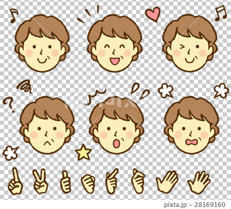 Middle female face emotions and sorrows 28169160