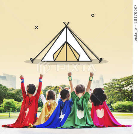 Adventure Journey Camping Traveling Explore Tent Concept 28170037