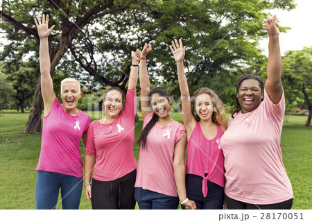 Women Breast Cancer Support Charity Concept Women Breast Cancer Support Charity Concept 28170051