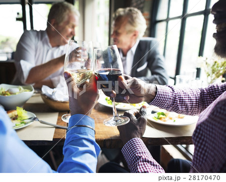 Business People Dining Together Concept Business People Dining Together Concept 28170470
