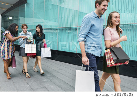 Group Of People Shopping Concept Group Of People Shopping Concept 28170508