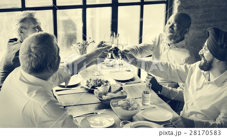 Business People Dining Together Concept Business People Dining Together Concept 28170583