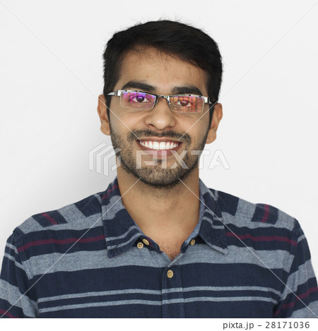Indian Man Smiling Studio Concept 28171036