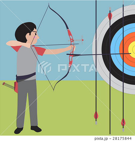 Archery athletic sport vector cartoon Archery athletic sport vector cartoon 28175844