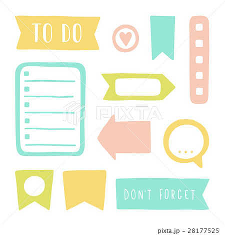 Set of planning elements. Set of planning elements. 28177525