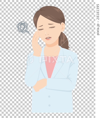 Female doctor in white labia worry druggist Female doctor in white labia worry druggist 28181395