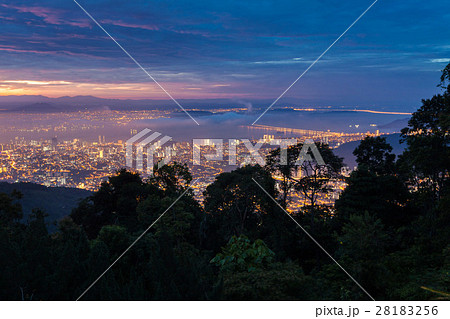 Cityscape view from top of the Penang hill 28183256