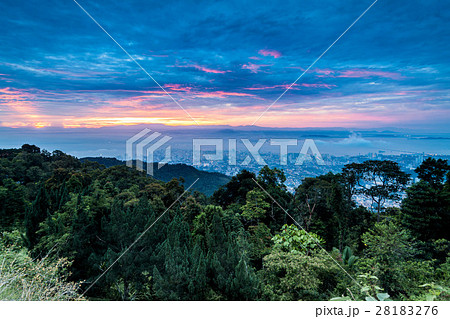 Cityscape view from top of the Penang hill 28183276