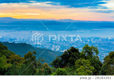 Cityscape view from top of the Penang hill 28183301