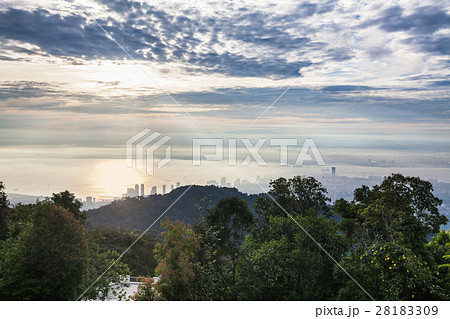Cityscape view from top of the Penang hill 28183309