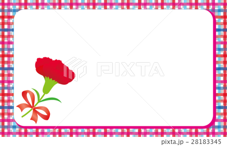 母の日メッセージカード カーネーション チェック 名刺スモールサイズ85mm51mm 母の日メッセージカード カーネーション チェック 名刺スモールサイズ85mm51mm 28183345
