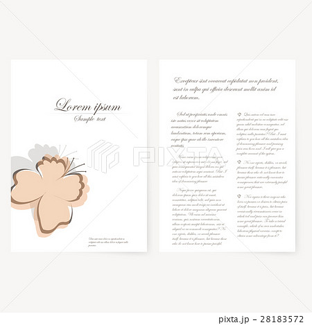 template for folder, business card and invitation 28183572