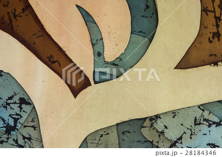 Ornament, fragment, hot batik, background texture 28184346