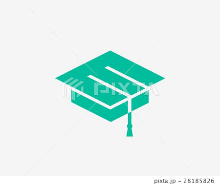 Education symbol. Cap icon. 28185826