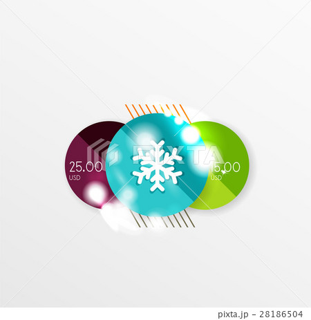 Christmas or New Year promo labels and stickers 28186504