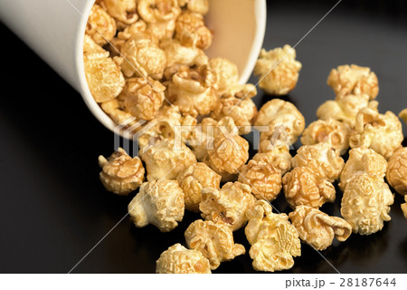 Popcorn on the table. Popcorn on the table. 28187644