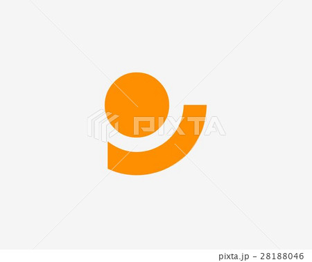Abstract letter P icon alphabet symbol. Abstract letter P icon alphabet symbol. 28188046