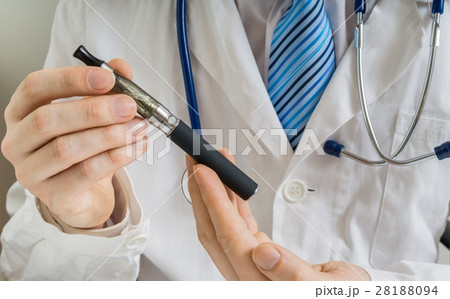 Doctor is studying effect of electronic cigarette. Doctor is studying effect of electronic cigarette. 28188094