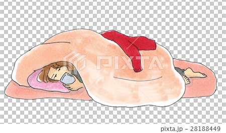 Futon playing with a futon, withdrawal from work, self-restraint 28188449