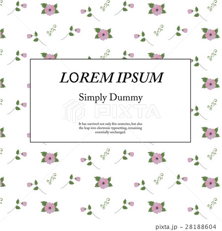 retro floral pattern with flowers 28188604