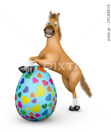 Horse and Easter egg 28188619