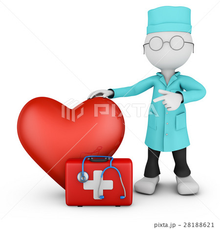 Doctor and red heart 28188621