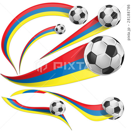 colombia background with soccer ball 28188786