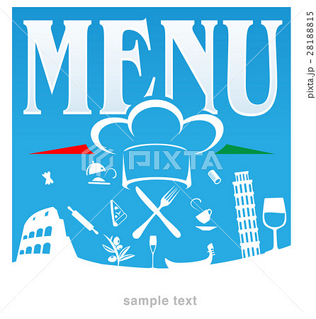 italian menu blue background italian menu blue background 28188815