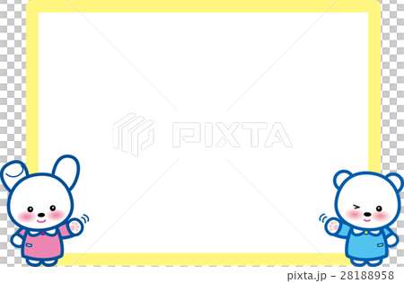 クマさんウサギさんアニマル　吹き出し 28188958